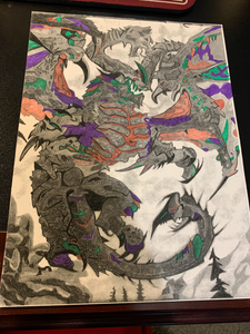 Space Dragon 6 Color Scheme- Print