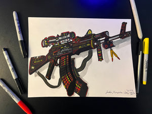 AK-M “Fully Equipped” (Doomsday Edition)- Print