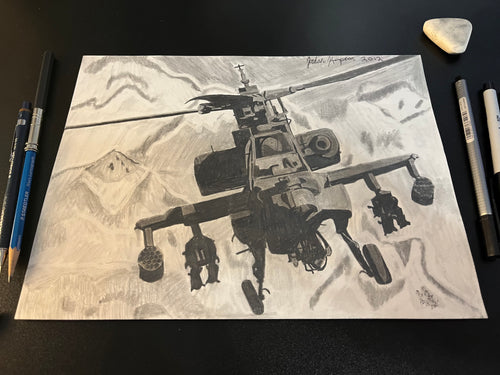 Apache Helicopter- Original