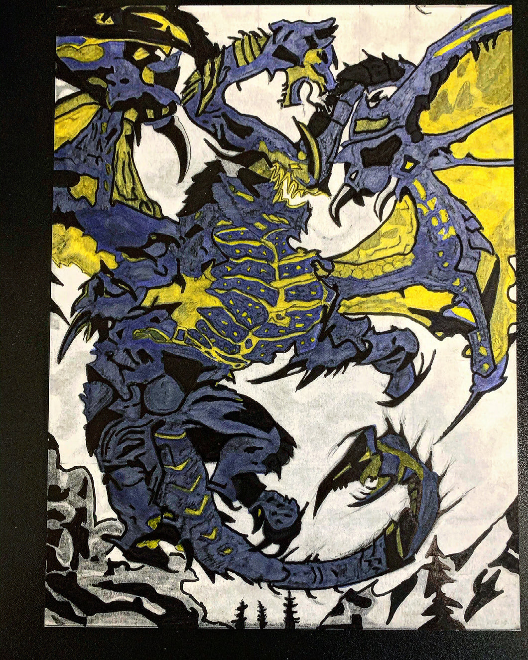 Space Dragon 6 Remastered- Print