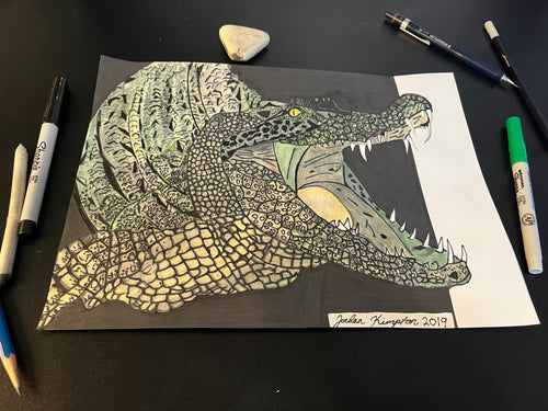 Crocodile Remastered- Print