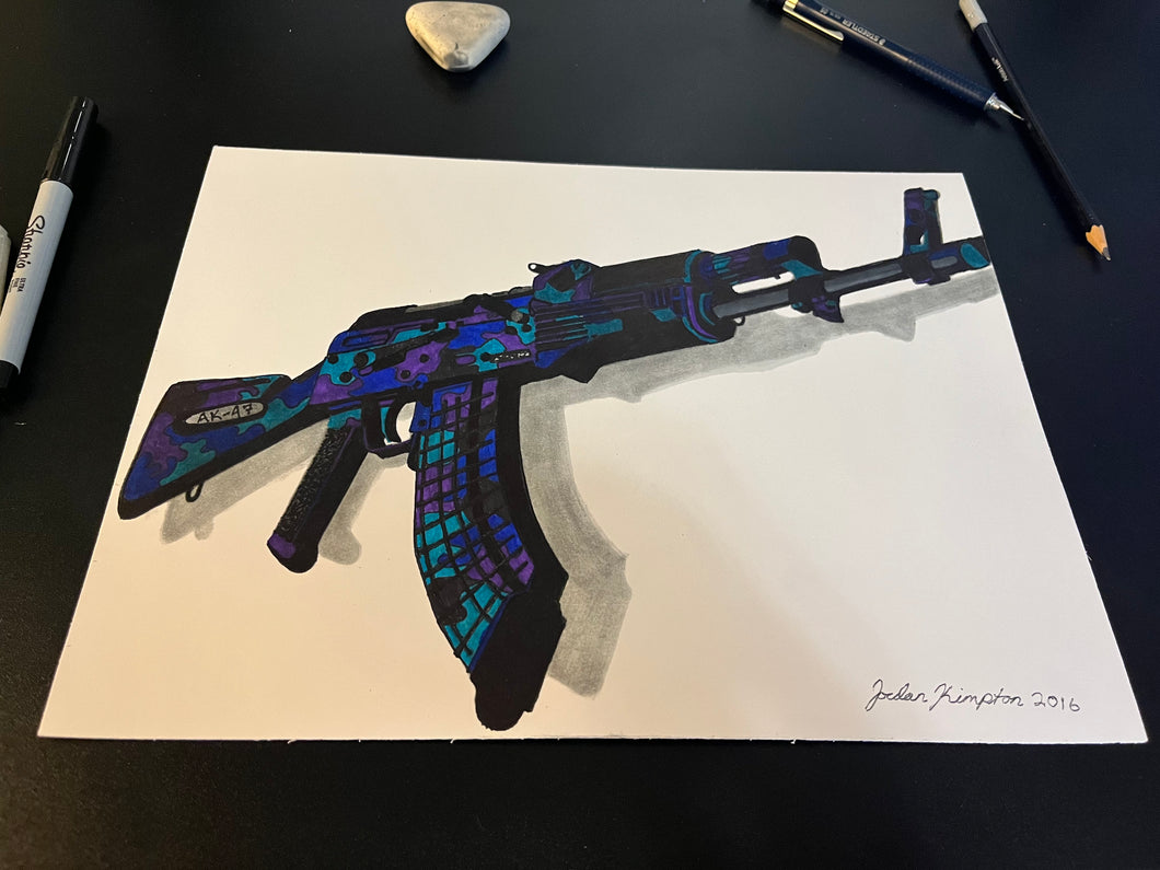 AK-47 “Splash” Edition- Edition 1 Print