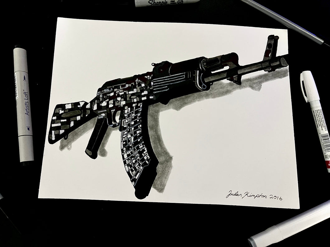 AK-47 “Alpha Wolf” Edition- Edition 1 Print